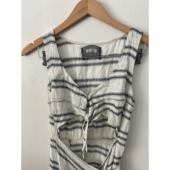 Reformation Kai Dress in seaside XS Stripes RARE SOLD OUT - Picture 3 of 5